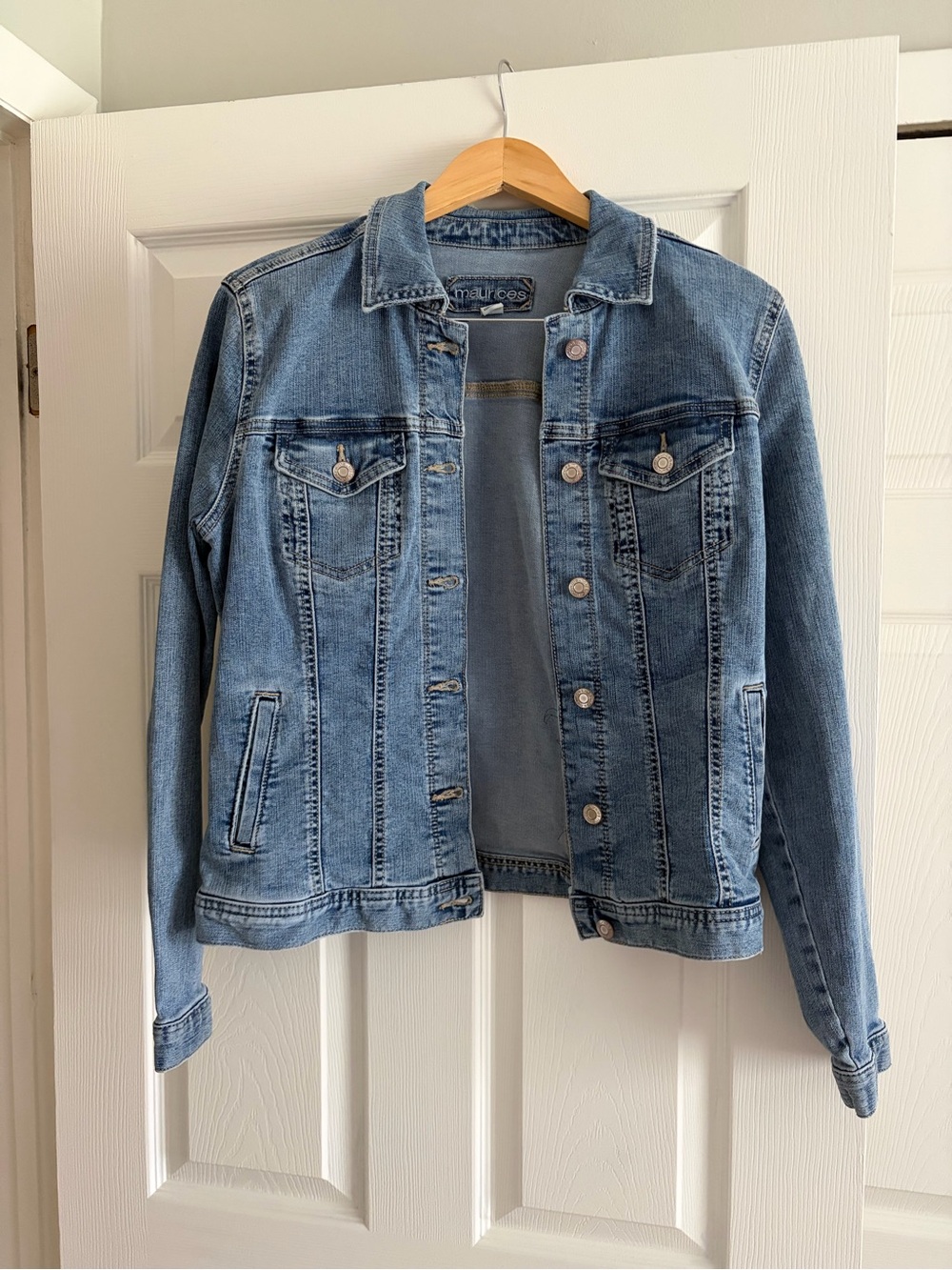 Maurices Light Blue Denim Jacket